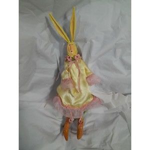 DEPT 56 Patience Brewster Krinkles MRS CARROT SHOES Rabbit 7” Figurine As Is